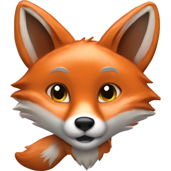 a fox with a sign that has the word hello on it emoji