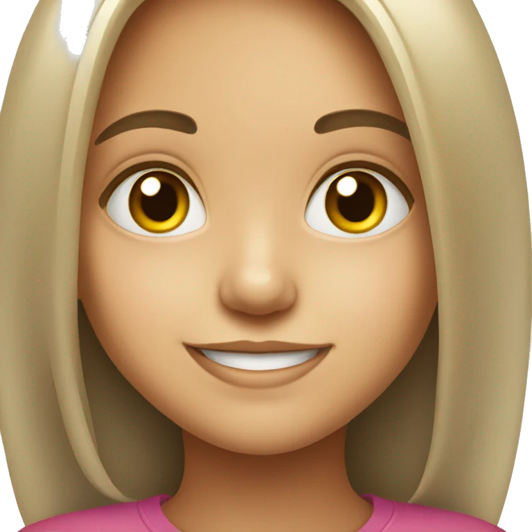 smiling girl portrait looking at viewer emoji