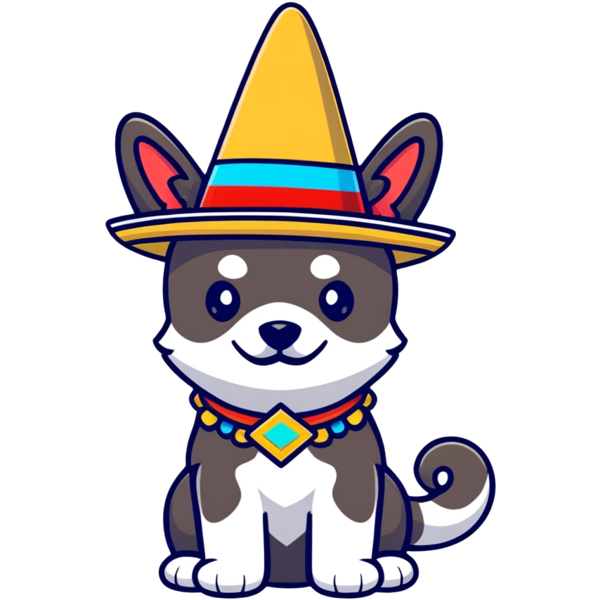Perro con sombrero  emoji