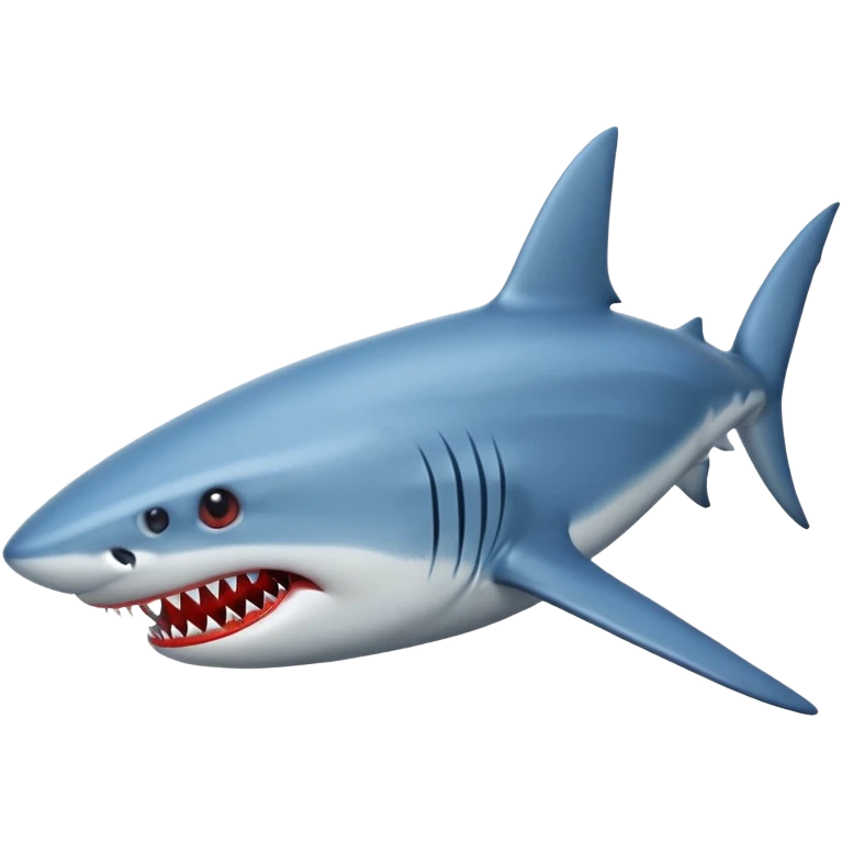 blue Shark attack efferct with blood emoji