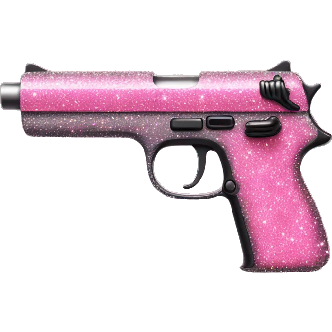 pink sparkly gun emoji