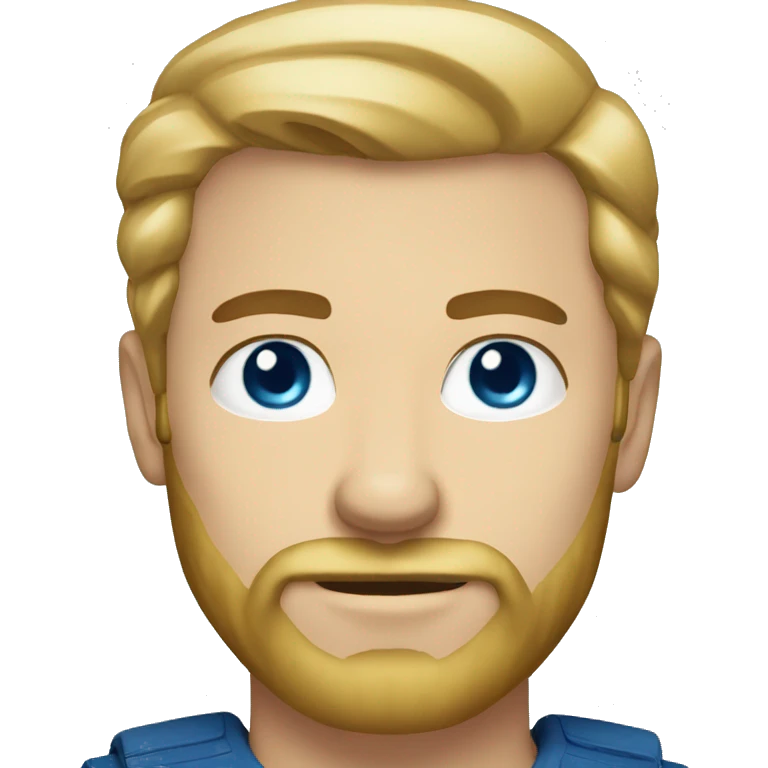 Dubai men blond beard blue eye emoji