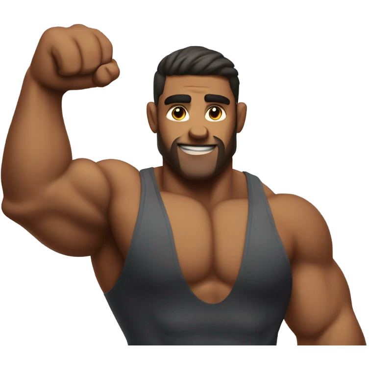 strong man with biceps emoji
