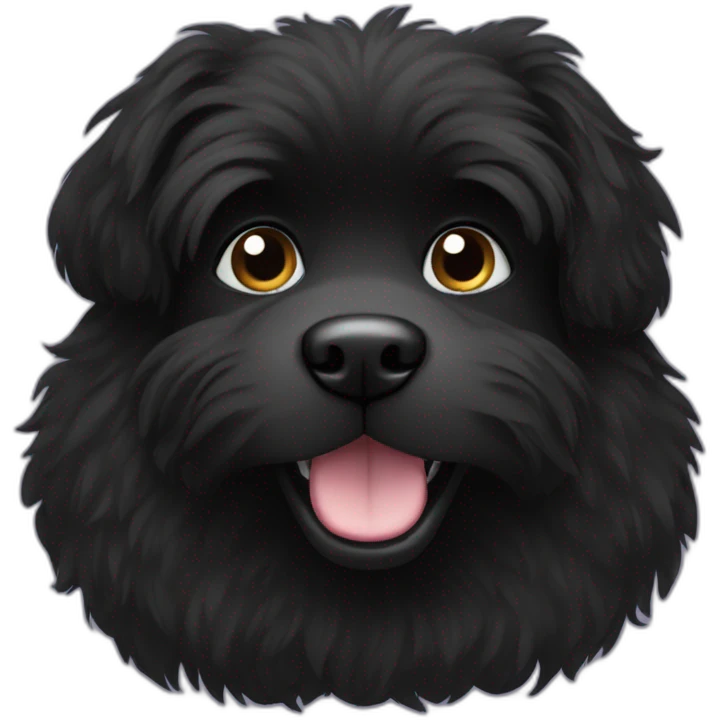 black furry dog emoji
