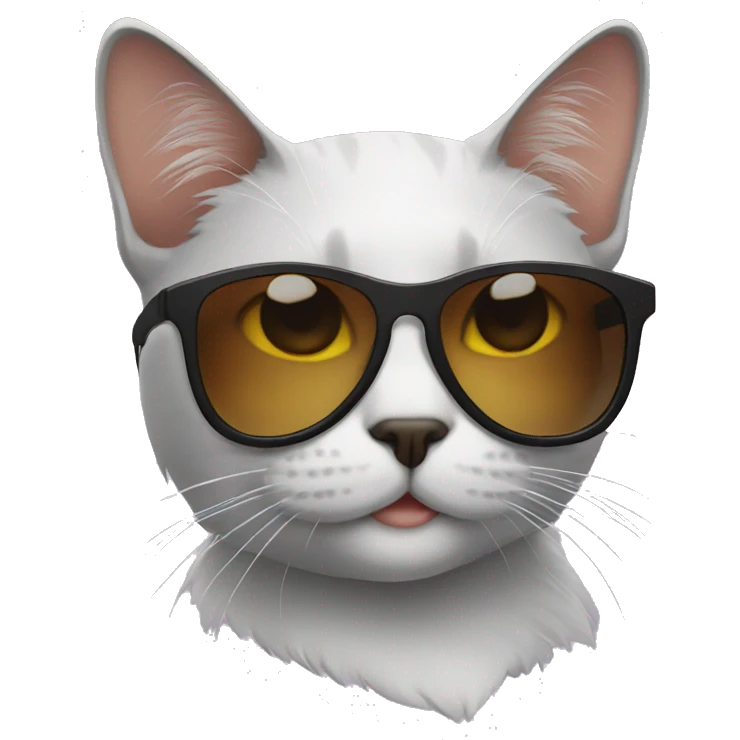 Cat with sunglasses emoji