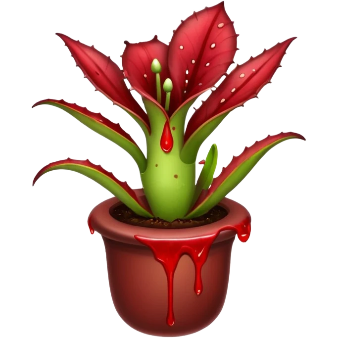  planta carnivora con sangre emoji