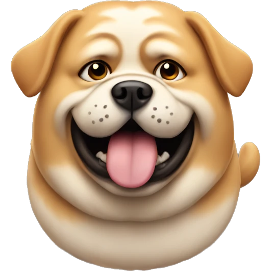 fat dog emoji