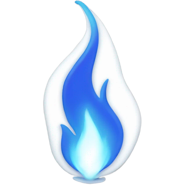 blue flame emoji
