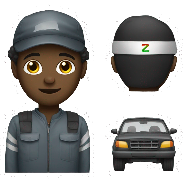 african car driver emoji