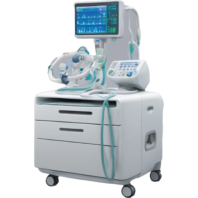 Oxygen ventilator intensive care unit  emoji