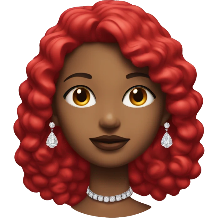High jewellery red girl emoji