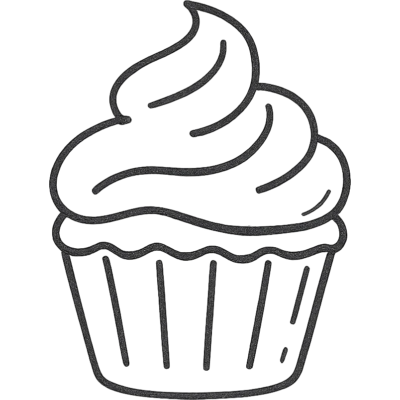 cupcake with pink icing emoji