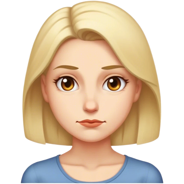 A woman emoji with a smug, arrogant expression, looking down on others emoji