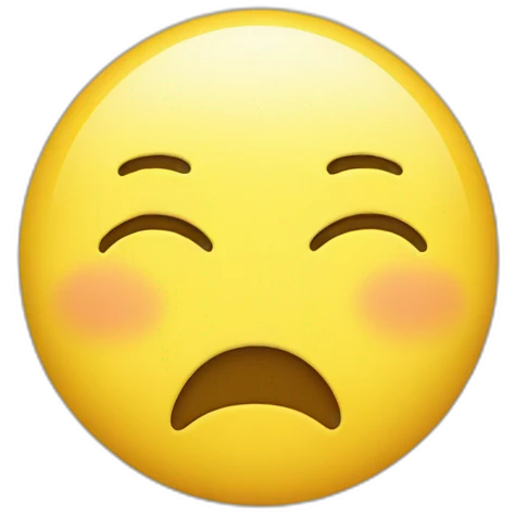 a yellow emoji tired emoji
