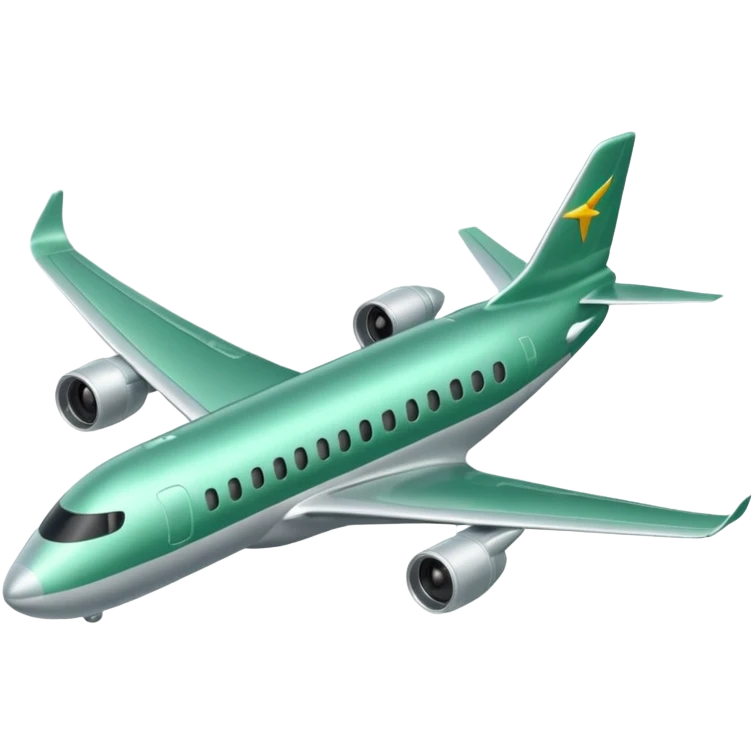 самолет светло зеленого цвета  emoji