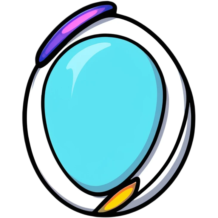 opal gemstone with colorful flashes emoji