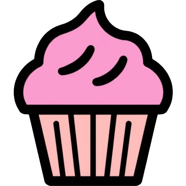 pink cupcake emoji