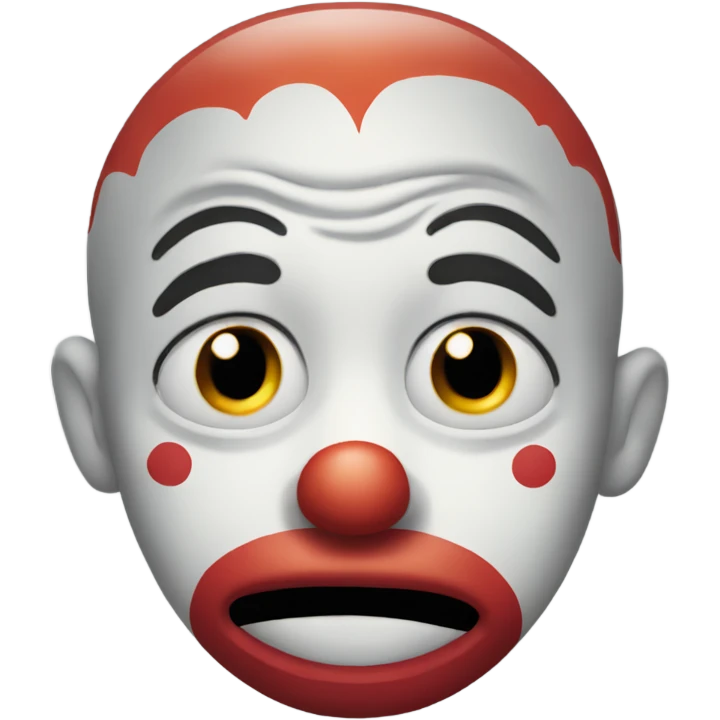 Clown crying emoji