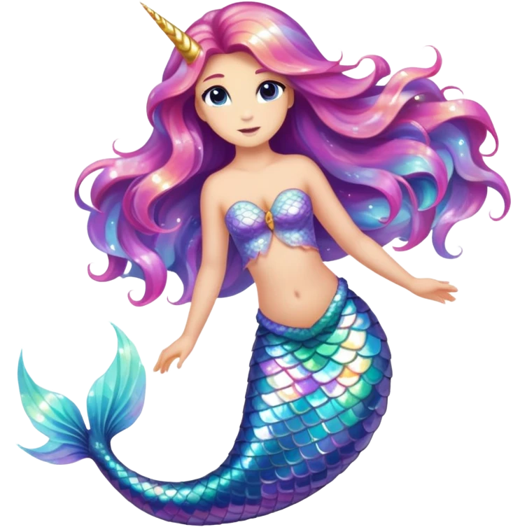 half mermaid half unicorn emoji
