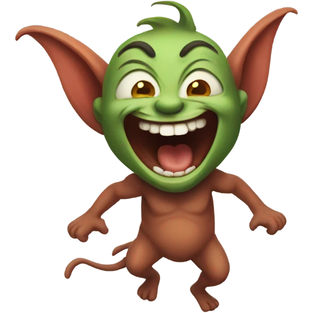Laughing imp emoji
