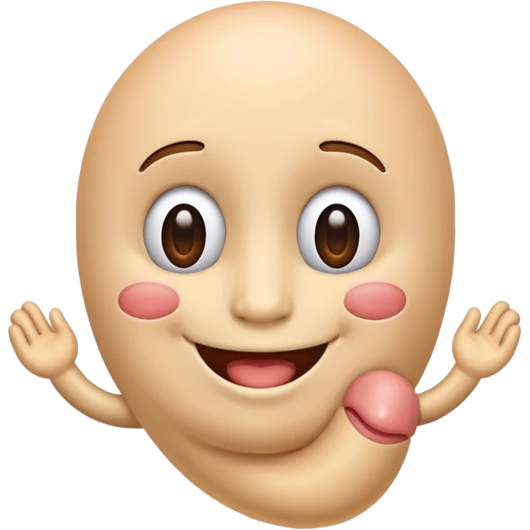 Penis with a face emoji