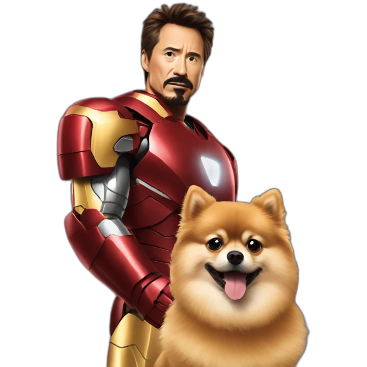 iron-man-vs-pomeranian emoji