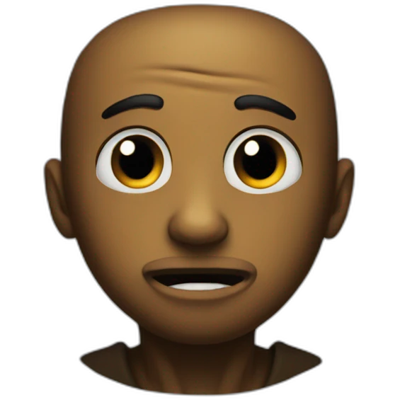 black thonking emoji