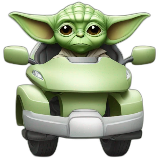 Yoda on bmw emoji