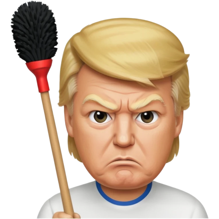 toilet brush donald trump emoji
