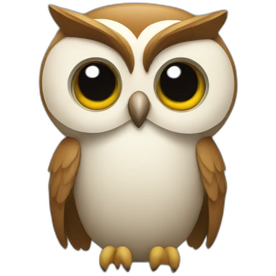 owl with knife and fork emoji