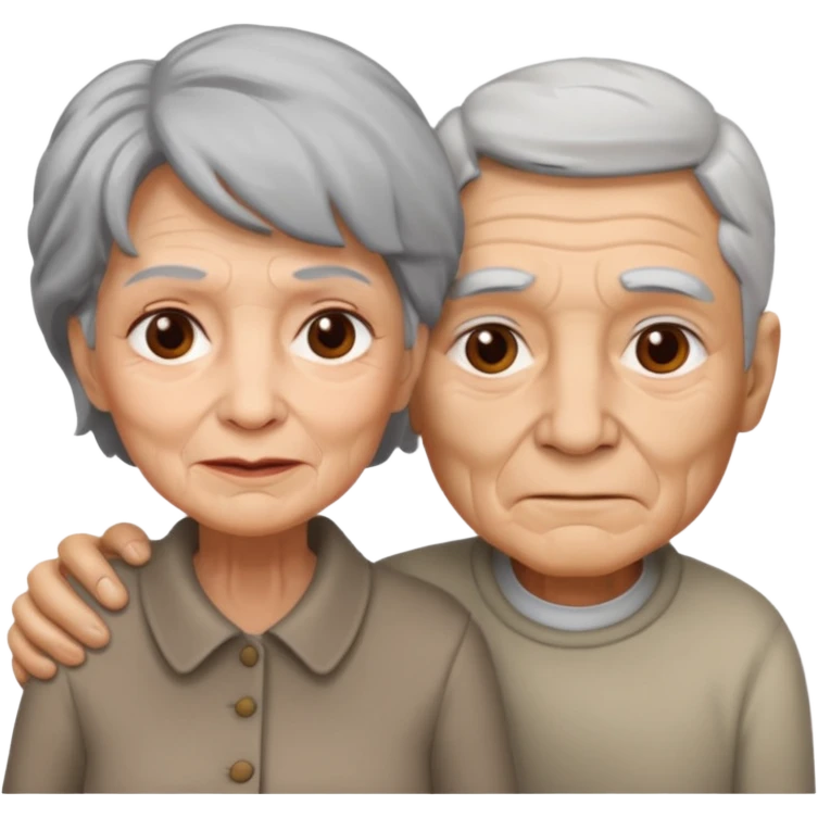 lo mismo que estas haciendo solo coloca alado de la abuela un hombre joven  emoji