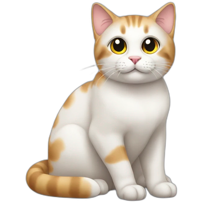 cat sitting on ground  emoji