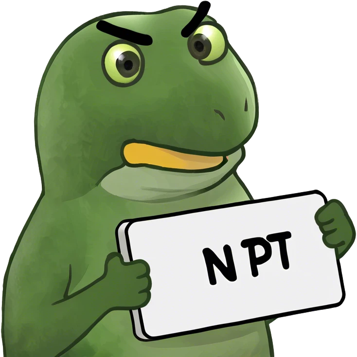 eagle holding sign that says “not me” emoji