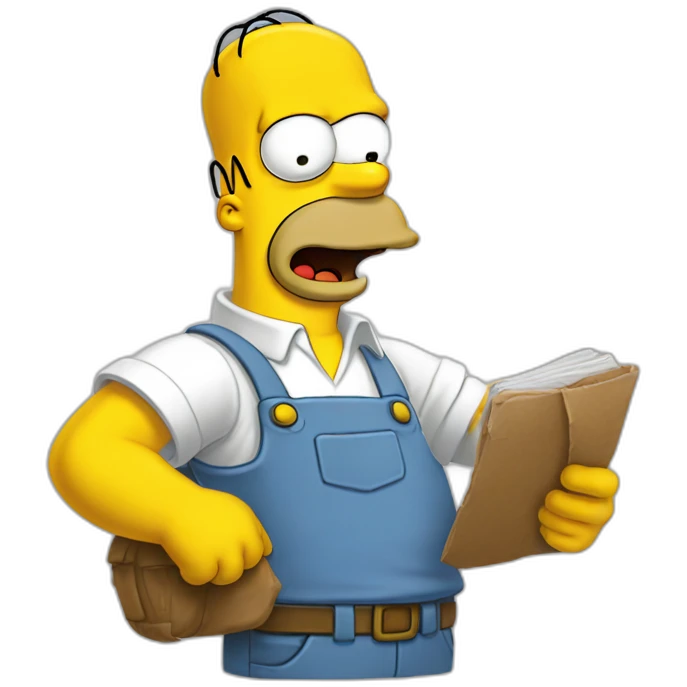 Homer Simpson Qui dit ta gueule emoji