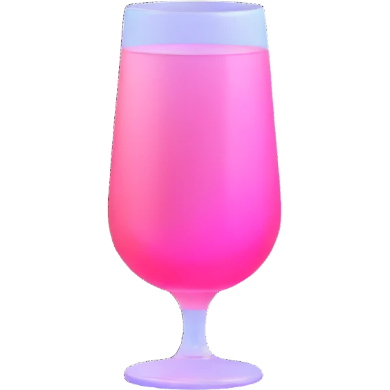 handshake, transparent glass with bright pink gradient from #FF335F to #FF99AA, soft glow and shadows, minimalistic emoji