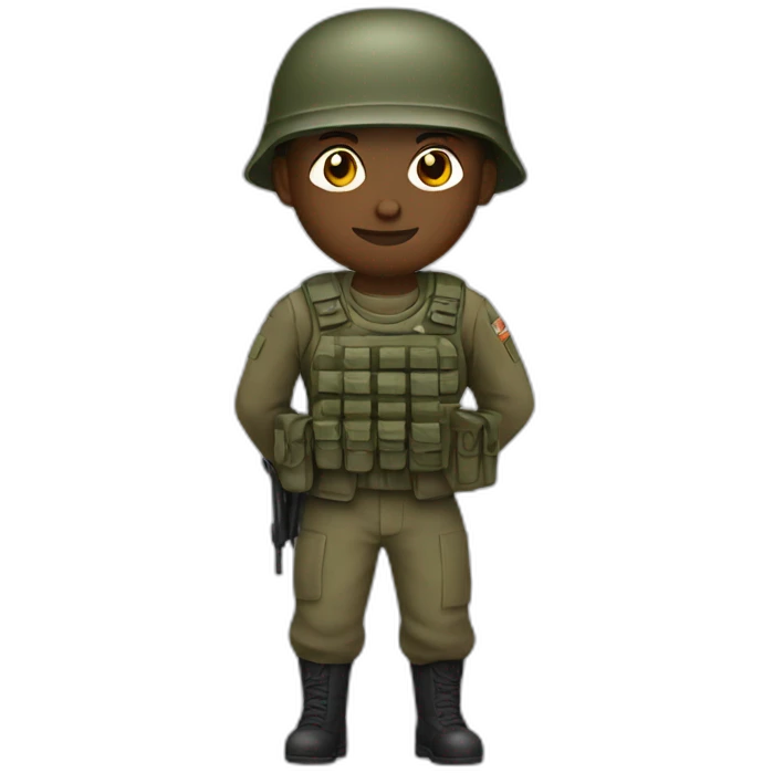 Soldier with charism emoji