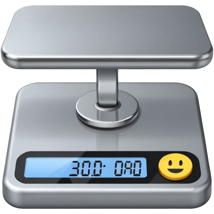 a grey weighing machine emoji