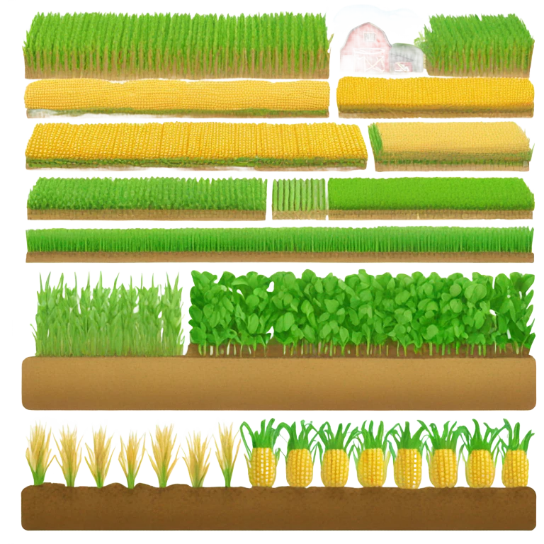 farm with crops emoji