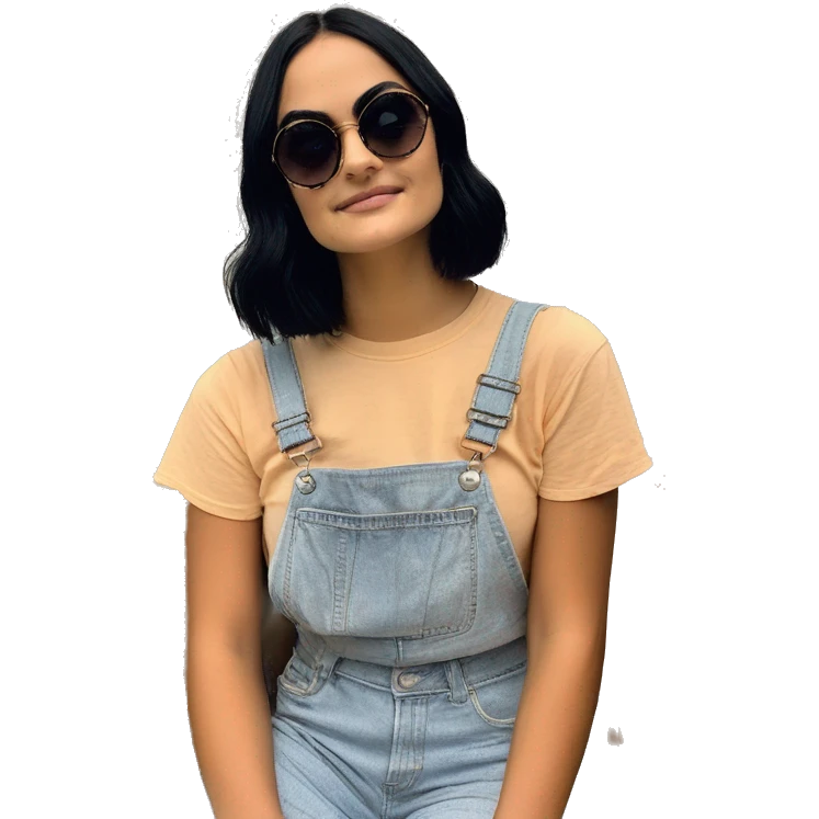 Camila Mendes add sunglases to this picture emoji
