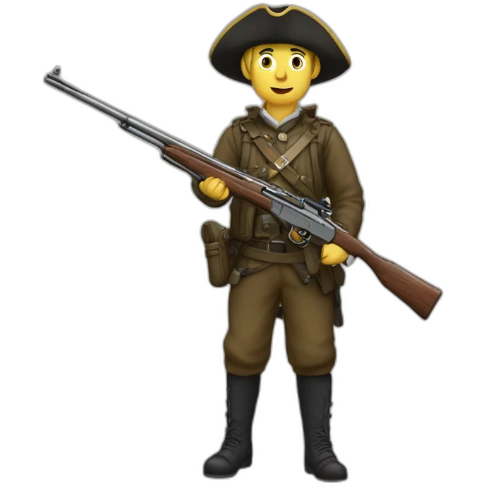 Chasseur avec fusil emoji