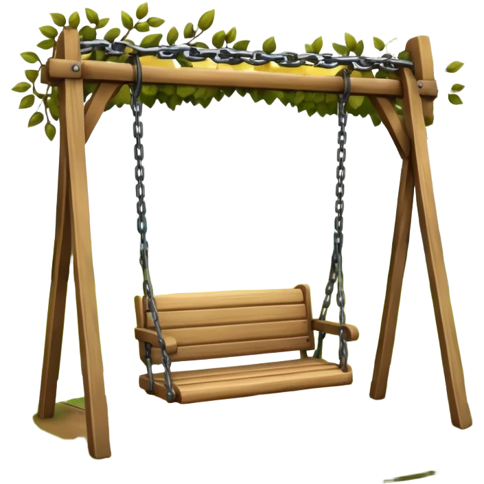 Swing in a public park emoji
