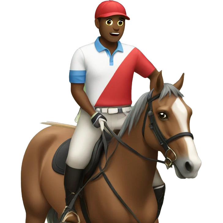 Horse is playing polo emoji