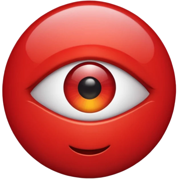 Ojo rojo emoji