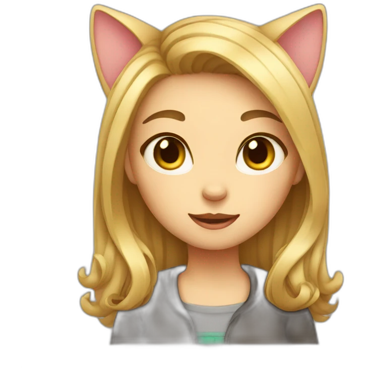 girl-cat emoji