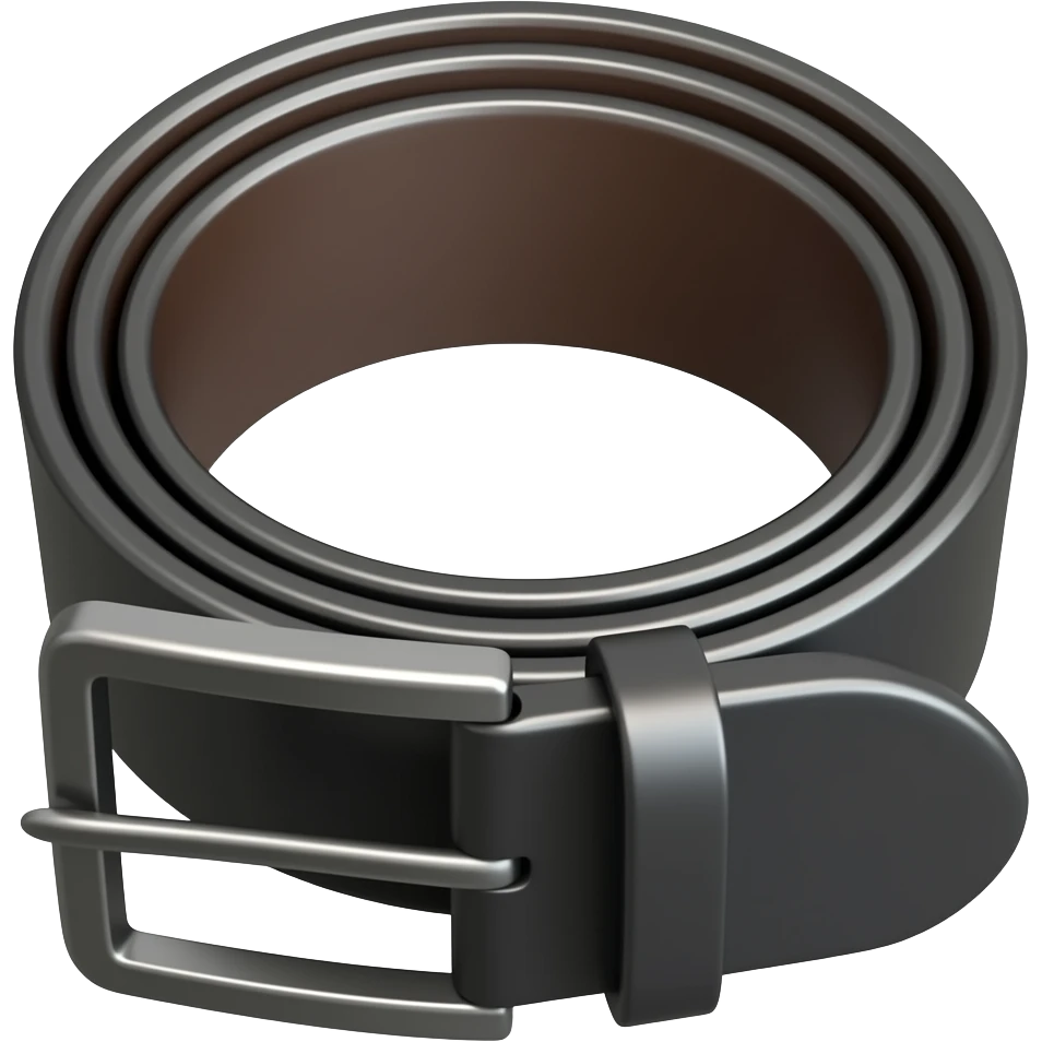 Black stylish belt emoji