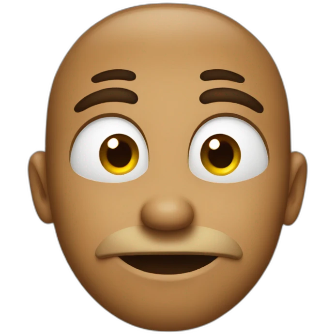 face of a person who doesn't understand emoji