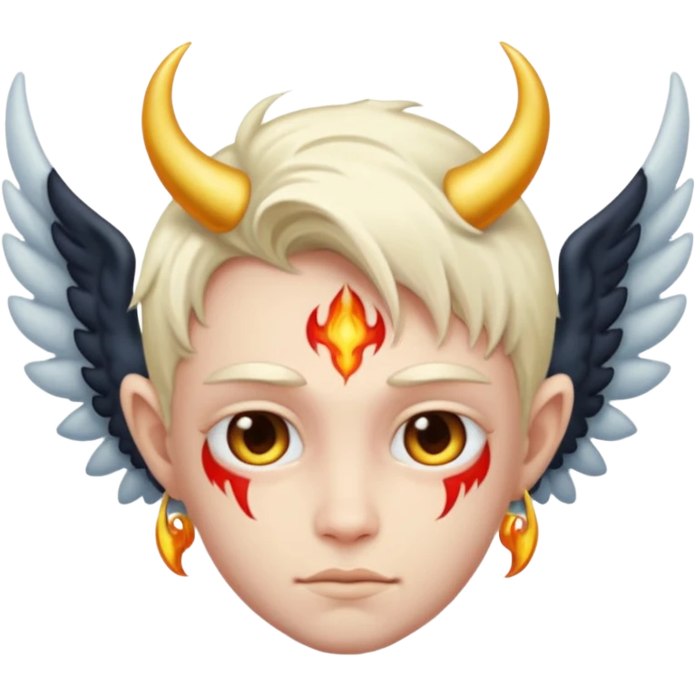Meio anjo meio demonio emoji