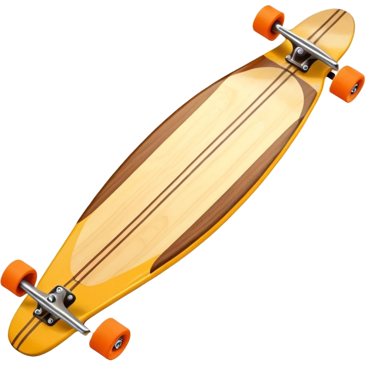 surboard, Wooden Longboard emoji