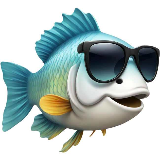 fish with sunglasses emoji