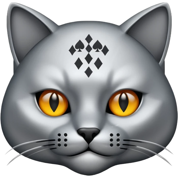 pokerface metal cat emoji